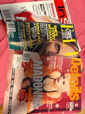 Madonna Details Elle instyle Magazine Stack - Queen of Pop 90s 2000s Y2K